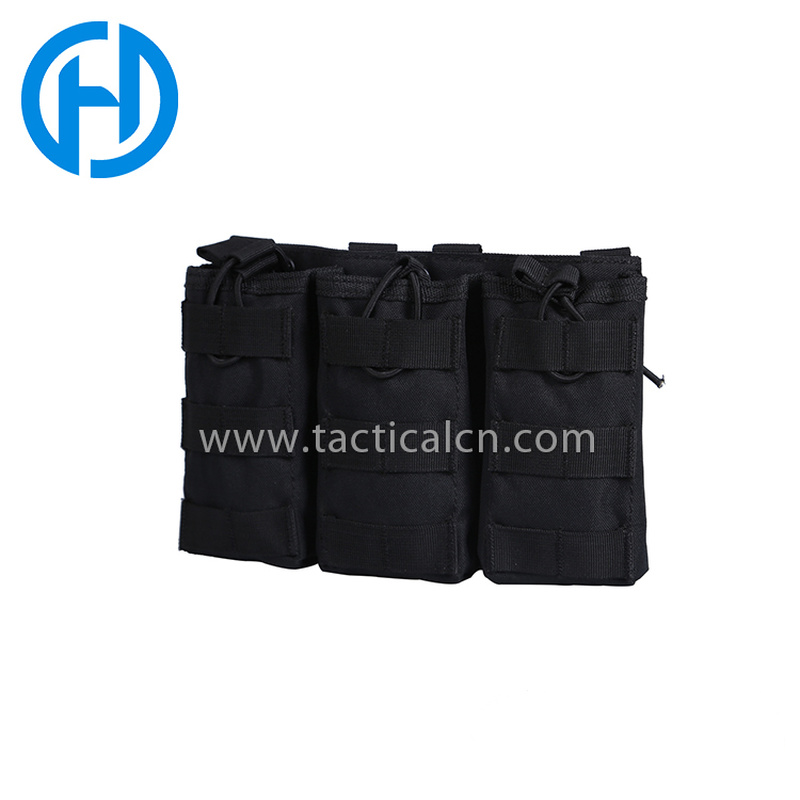 Military Hunting Airsoft M4 and Pistol Mag Pouch Tactical Molle Triple Magazine Pouches